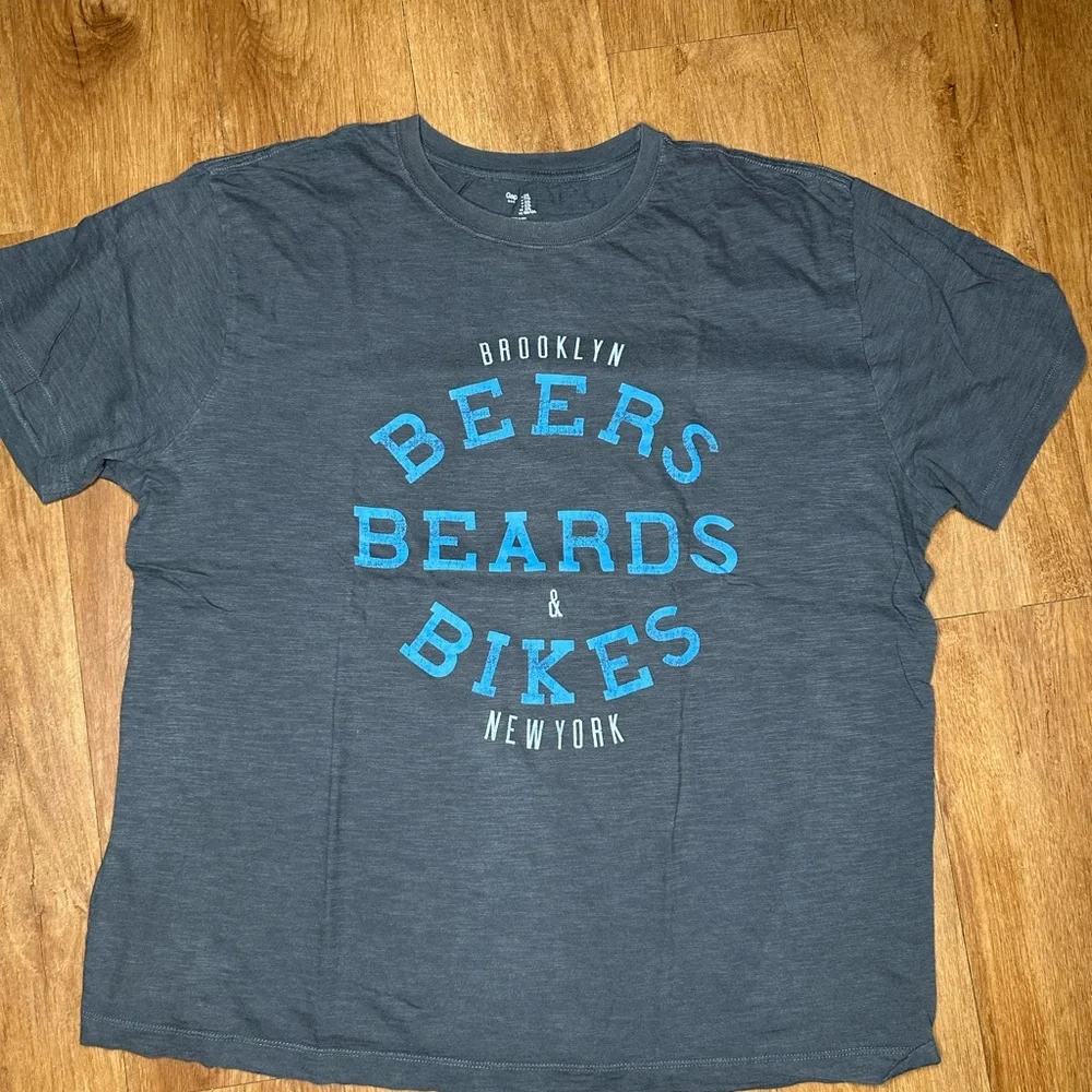 GAP Factory Gray and Blue Short Sleeve Tee - Picture 1 of 1